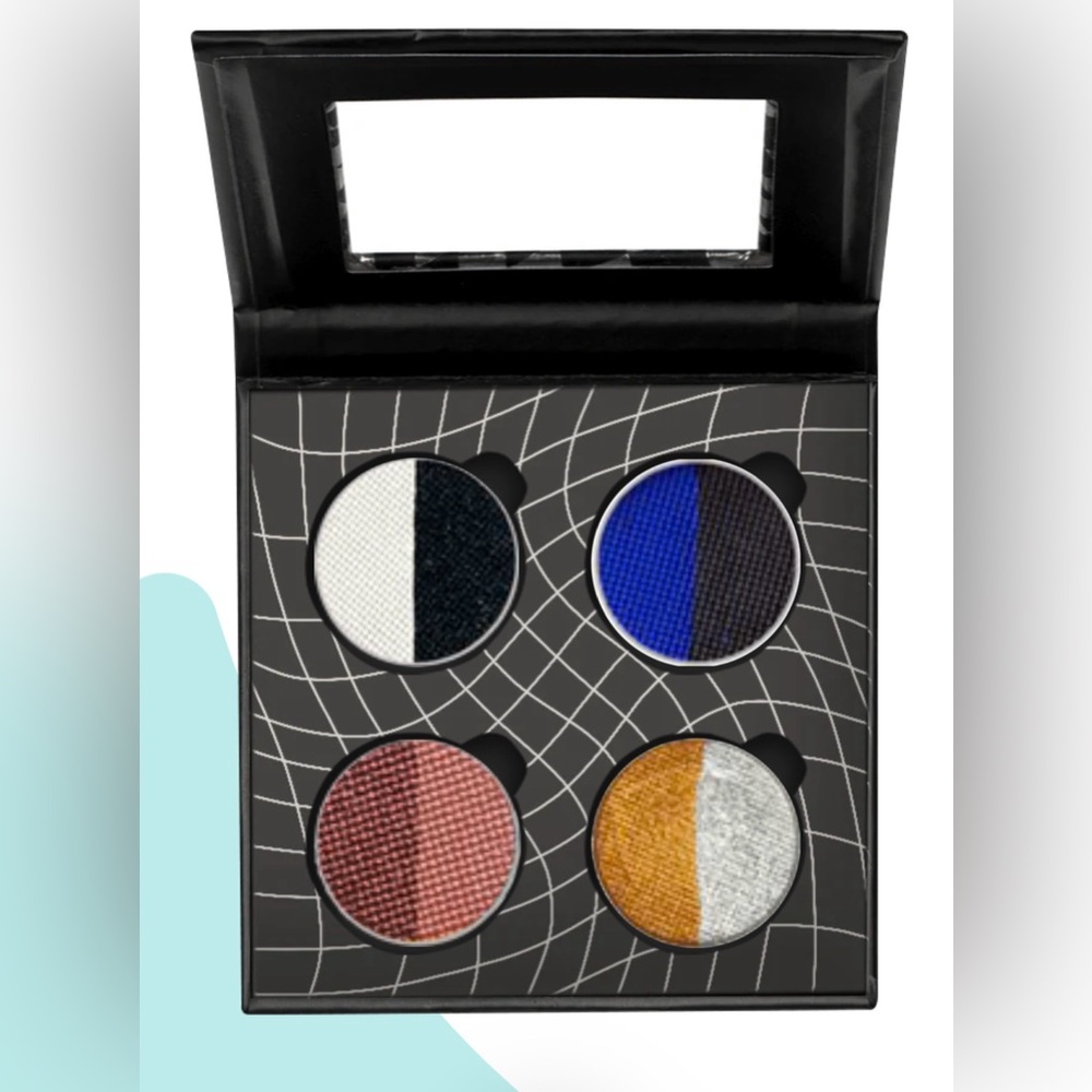 Glisten Cosmetics 4 Split Wet Liners Palette 8 Colors.
